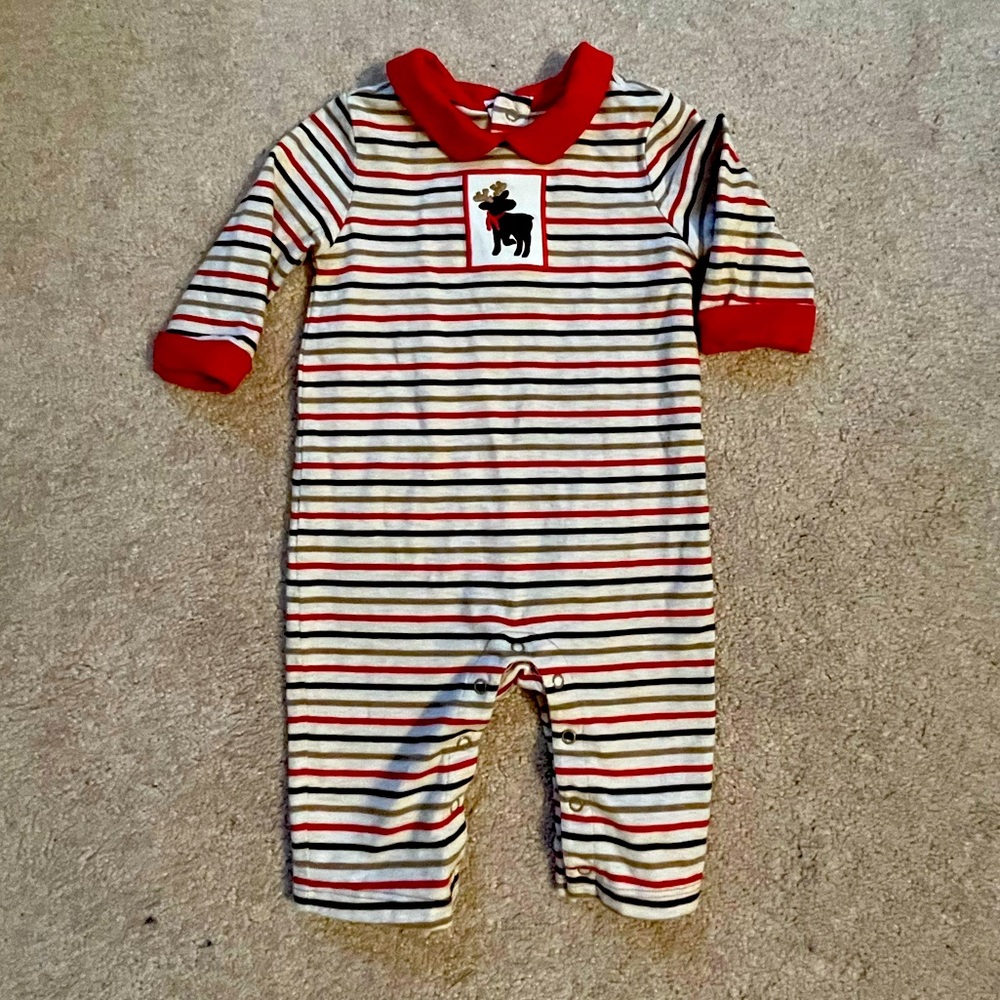 Janie and Jack reindeer romper
